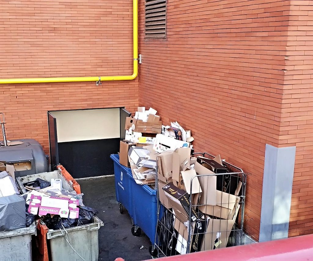 Tratamiento de residuos en centros comerciales