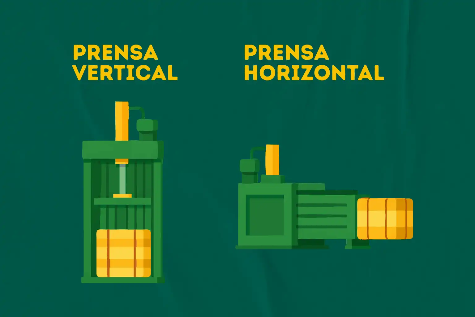 Prensa vertical vs horizontal: cómo elegir según tu material